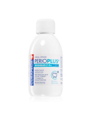 Curaprox Perio Plus+ Regenerate 0.09 CHX вода за уста с регенериращ ефект 200 мл.