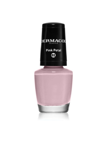 Dermacol Mini лак за нокти цвят 02 Pink Petal 5 мл.