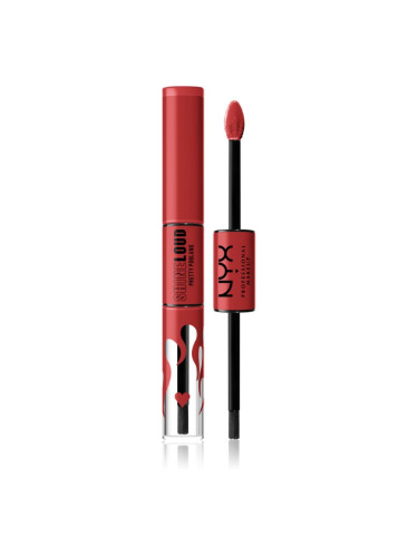 NYX Professional Makeup Shine Loud High Shine Lip Color течно червило със силен гланц цвят 33 Pretty Poblano 6,5 мл.