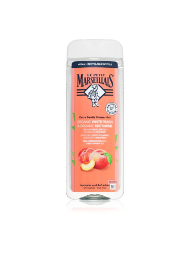 Le Petit Marseillais White Peach Bio & Nectarine Bio нежен душ гел 400 мл.