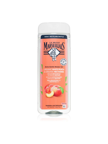 Le Petit Marseillais White Peach & Nectarine Bio нежен душ гел 400 мл.