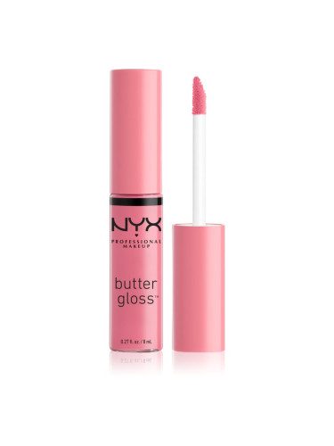 NYX Professional Makeup Butter Gloss блясък за устни цвят 09 Vanilla Cream Pie 8 мл.
