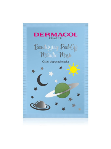 Dermacol Beautifying Peel-Off Metallic Mask отлепваща се маска  за дълбоко почистване