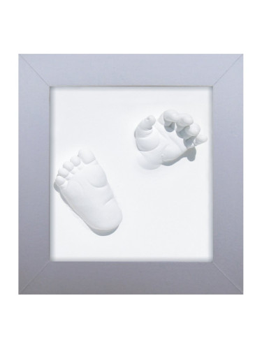Happy Hands 3D DeLuxe комплект за отпечатъци на бебето White 23x23 см