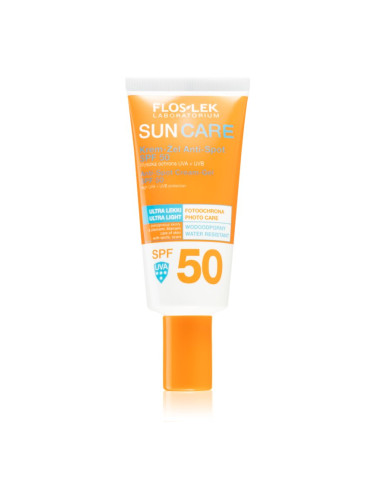 FlosLek Laboratorium Sun Care Derma Anti-Spot защитен крем-гел за лице SPF 50 30 мл.