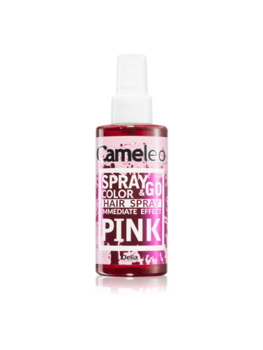 Delia Cosmetics Cameleo Spray & Go спрей боя За коса цвят PINK 150 мл.