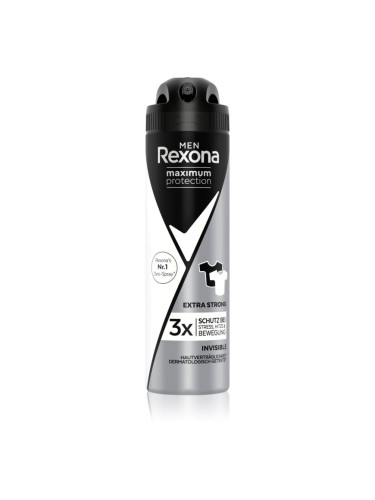 Rexona Maximum Protection Invisible антиперспирант срещу силно изпотяване за мъже Extra Strong 150 мл.
