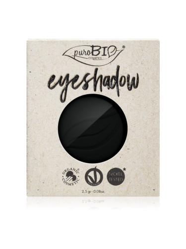 puroBIO Cosmetics Compact Eyeshadows сенки за очи пълнител цвят 04 Black 2,5 гр.