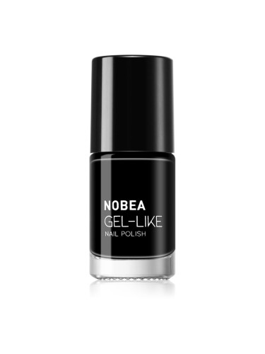 NOBEA Day-to-Day Gel-like Nail Polish лак за нокти с гел ефект цвят Black sapphire #N22 6 мл.