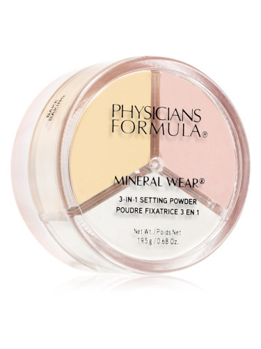 Physicians Formula Mineral Wear® минерална пудра 3 в 1 19.5 гр.