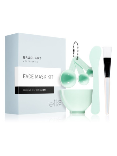 BrushArt Accessories Face mask kit комплект за грижа за лице minty