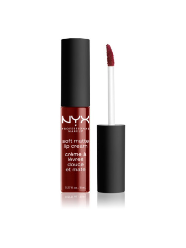 NYX Professional Makeup Soft Matte Lip Cream леко течно матиращо червило цвят 27 Madrid 8 мл.