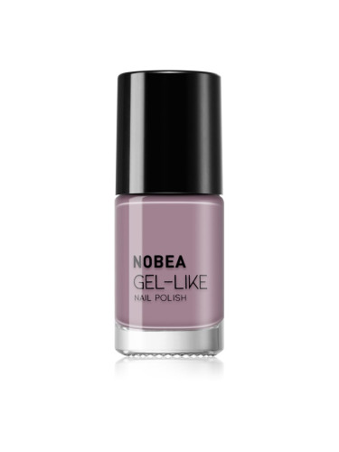 NOBEA Day-to-Day Gel-like Nail Polish лак за нокти с гел ефект цвят Thistle purple #N54 6 мл.