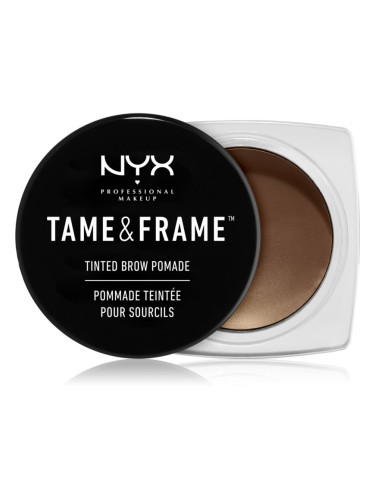 NYX Professional Makeup Tame & Frame Brow помада за вежди цвят 02 Chocolate 5 гр.