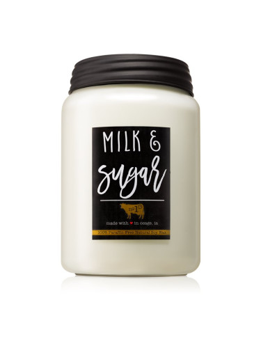 Milkhouse Candle Co. Farmhouse Milk & Sugar ароматна свещ Mason Jar 737 гр.