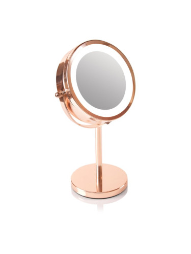 RIO Rose gold mirror огледало за гримиране с LED осветление 1 бр.