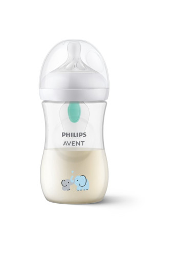 Philips Avent Natural Response AirFree SCY673/81 бебешко шише 3-6 m Elephant 260 мл.