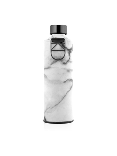 Equa Mismatch стъклена бутилка за вода + опаковка от изкуствена кожа боя Stone 750 мл.