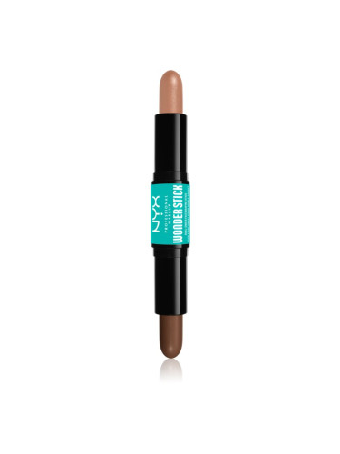 NYX Professional Makeup Wonder Stick Dual Face Lift двустранна контурираща писалка цвят 04 Medium 2x4 гр.