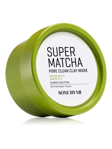 Some By Mi Super Matcha Pore Clean Clay Mask почистваща глинена маска за лице за стягане на порите 100 гр.