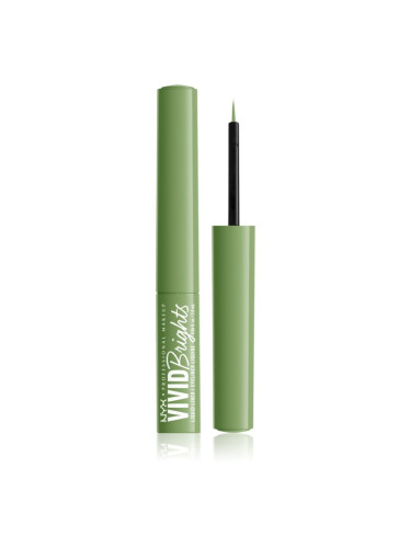 NYX Professional Makeup Vivid Brights течни очни линии цвят 02 Ghosted Green 2 мл.