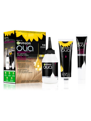 Garnier Olia Big Kit перманентната боя за коса цвят 9.0 Light Blond 1 бр.