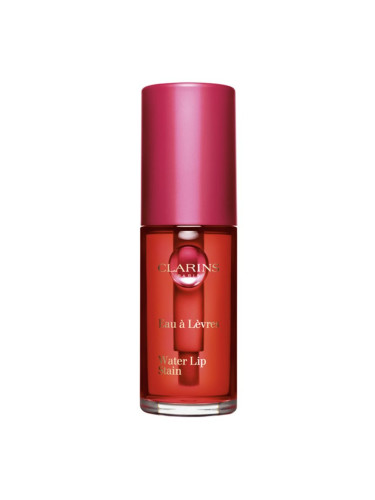 Clarins Water Lip Stain гланц за устни с матиращ ефект с хидратиращ ефект цвят 01 Rose Water 7 мл.