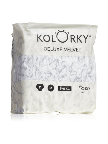Kolorky Deluxe Velvet Love Live Laugh еднократни ЕКО пелени размер М 5-8 Kg 21 бр.