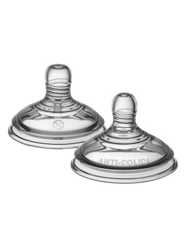 Tommee Tippee Closer To Nature Advanced Anti-colic Teat биберон за шише Variable Flow 0m+ 2 бр.