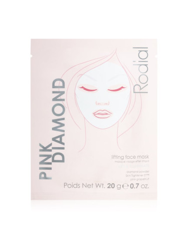 Rodial Pink Diamond Lifting Face Mask лифтинг платнена маска за лице 4x1 бр.