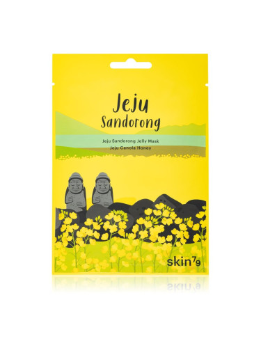 Skin79 Jeju Sandorong Jeju Canola Honey подхранваща платнена маска за възобновяване на повърхността на кожата 33 гр.