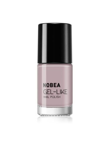 NOBEA Day-to-Day Gel-like Nail Polish лак за нокти с гел ефект цвят Beige nutmeg #N52 6 мл.