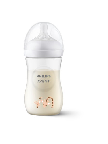 Philips Avent Natural Response SCY903/66 бебешко шише 3-6 m Giraffe 260 мл.
