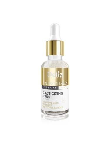 Delia Cosmetics Gold & Collagen Therapy серум увеличаващ еластичността на кожата 30 мл.