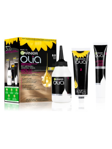 Garnier Olia Big Kit перманентната боя за коса цвят 8.0 Blond 1 бр.