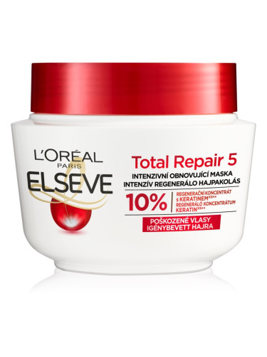 L’Oréal Paris Elseve Total Repair 5 регенерираща маска за коса с кератин 300 мл.