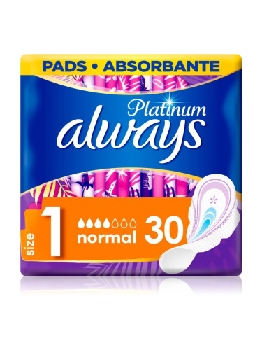Always Platinum Normal Size 1 санитарни кърпи 30 бр.