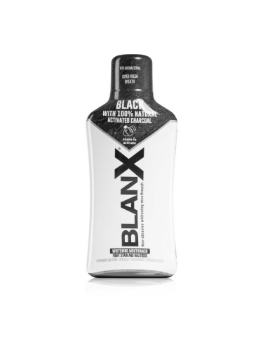 BlanX Black Mouthwash избелваща вода за уста с активен въглен 500 мл.