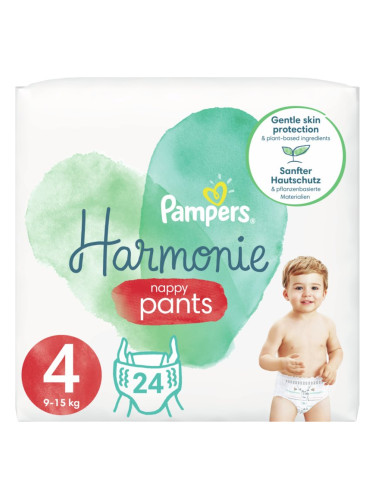 Pampers Harmonie Pants Size 4 пелени-гащички 9-15 Kg 24 бр.
