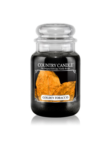 Country Candle Golden Tobacco ароматна свещ 680 гр.