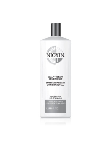 Nioxin System 1 Scalp Therapy Revitalising Conditioner дълбоко подхранващ балсам за разредена коса 1000 мл.