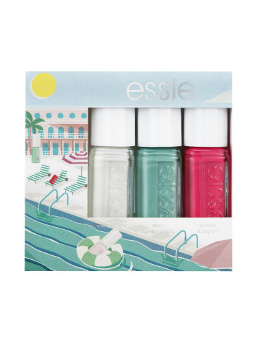 Essie Summer Mini Trio Have A Cocktail Подаръчен комплект лак за нокти 5 ml 3 Marshmallow + лак за нокти 5 ml 99 Mint Candy Apple + лак за нокти 5 ml 72 Peach Daiquiri