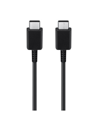 Оригинален кабел Samsung USB-C - USB-C, EP-DW767JBE, 25W, 1.8м, 3A, в плик, Черен