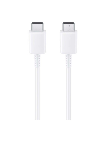 Оригинален кабел Samsung USB-C - USB-C, EP-DW767JWE, 25W, 1.8м, 3A, в плик, Бял