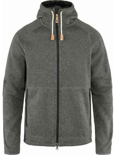 Fjällräven Övik Fleece M Dark Grey L Суичър за открито