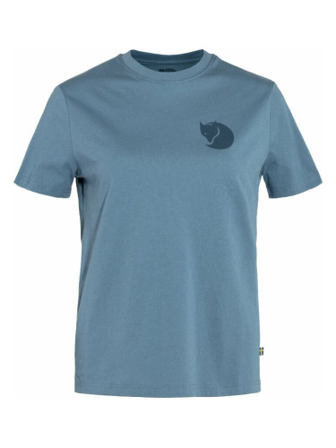Fjällräven Fox Boxy Logo Tee W Dawn Blue L Тениска