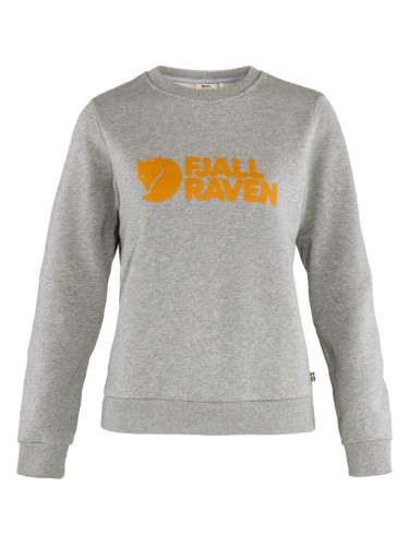 Fjällräven Logo Sweater W Grey/Melange S Суичър за открито