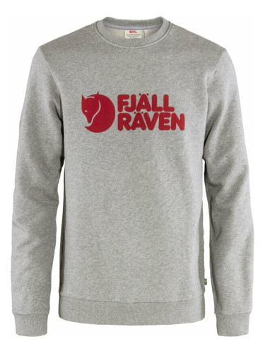 Fjällräven Logo Sweater M Grey/Melange S Суичър за открито