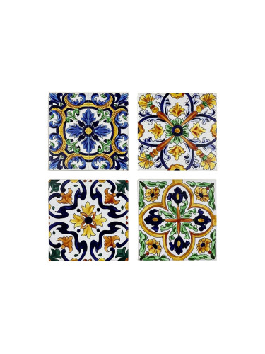 Подложки DKD Home Decor 4 броя (10,8 x 10,8 x 0,7 cm)