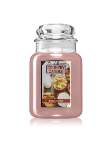 Country Candle Sweet Peach ароматна свещ 680 гр.